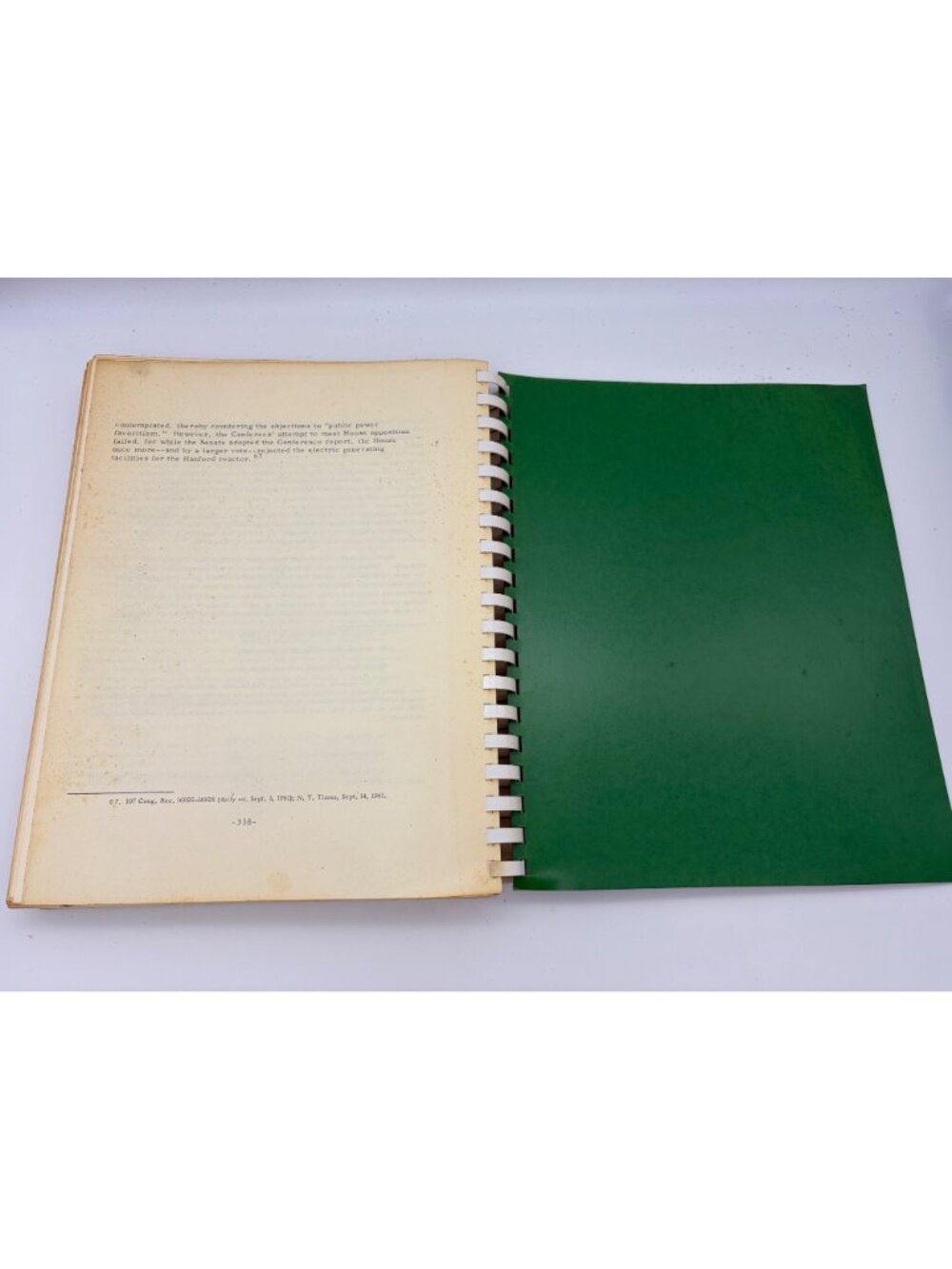 1961 Joint Committee on Atomic Energy Government Power Green Rosenthal GWU Study - Picture 12 of 13